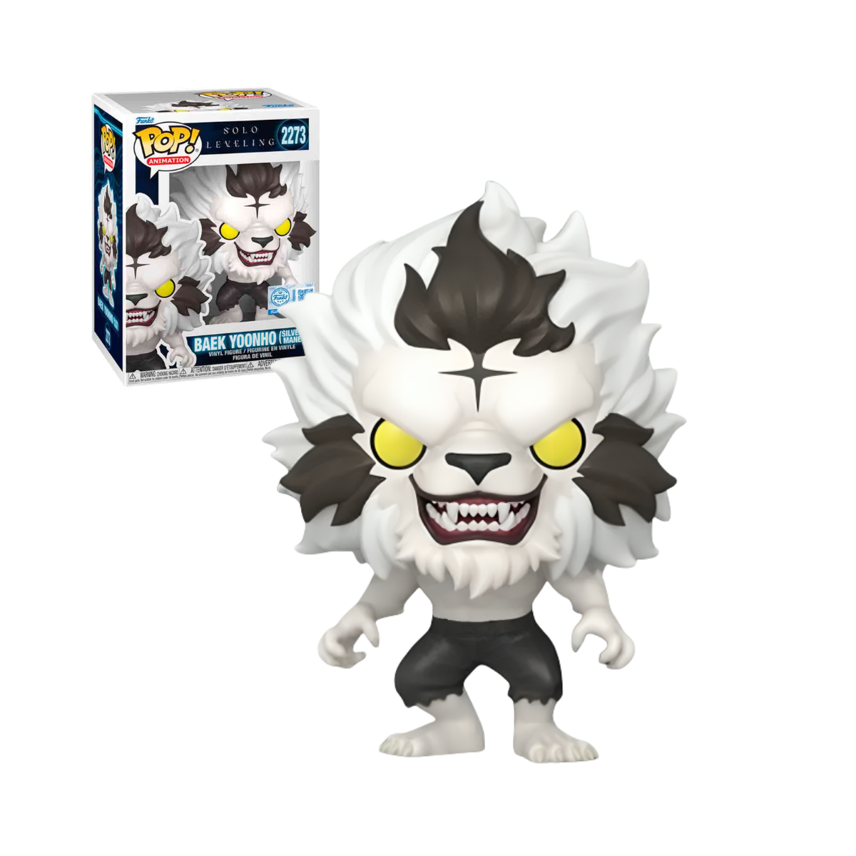 Funko Pop Solo Leveling - Baek Yoonho Silver Mane Exclusivo #2273