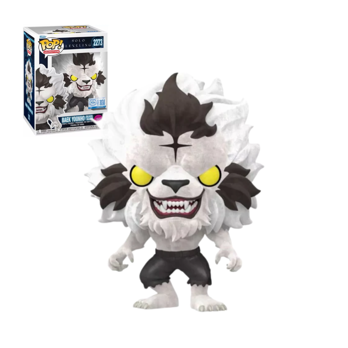 Funko Pop Solo Leveling - Baek Yoonho Silver Mane Exclusivo Flocked Chase #2273