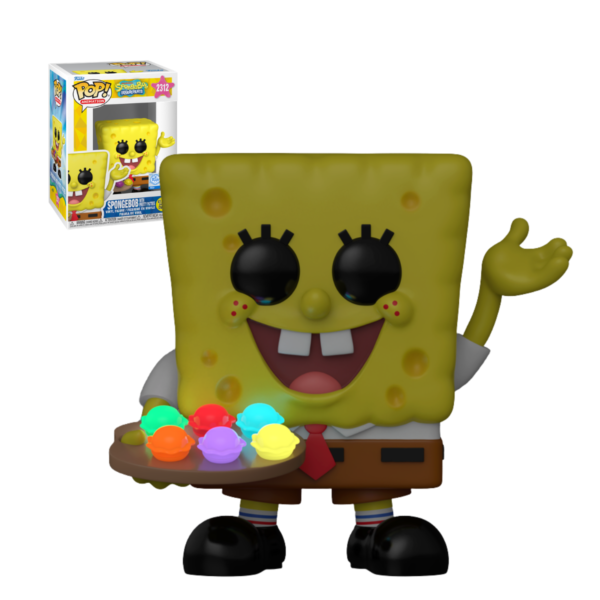 Funko Pop: SpongeBob SquarePants - Bob With Pretty Patties Glows In The Dark Exclusivo #2312