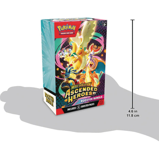 Pokémon TCG: Mega Evolution Ascended Heroes Booster Bundle en Ingles