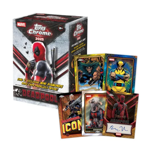 Topps Chrome Marvel Deadpool 2025 Value Box Inglés