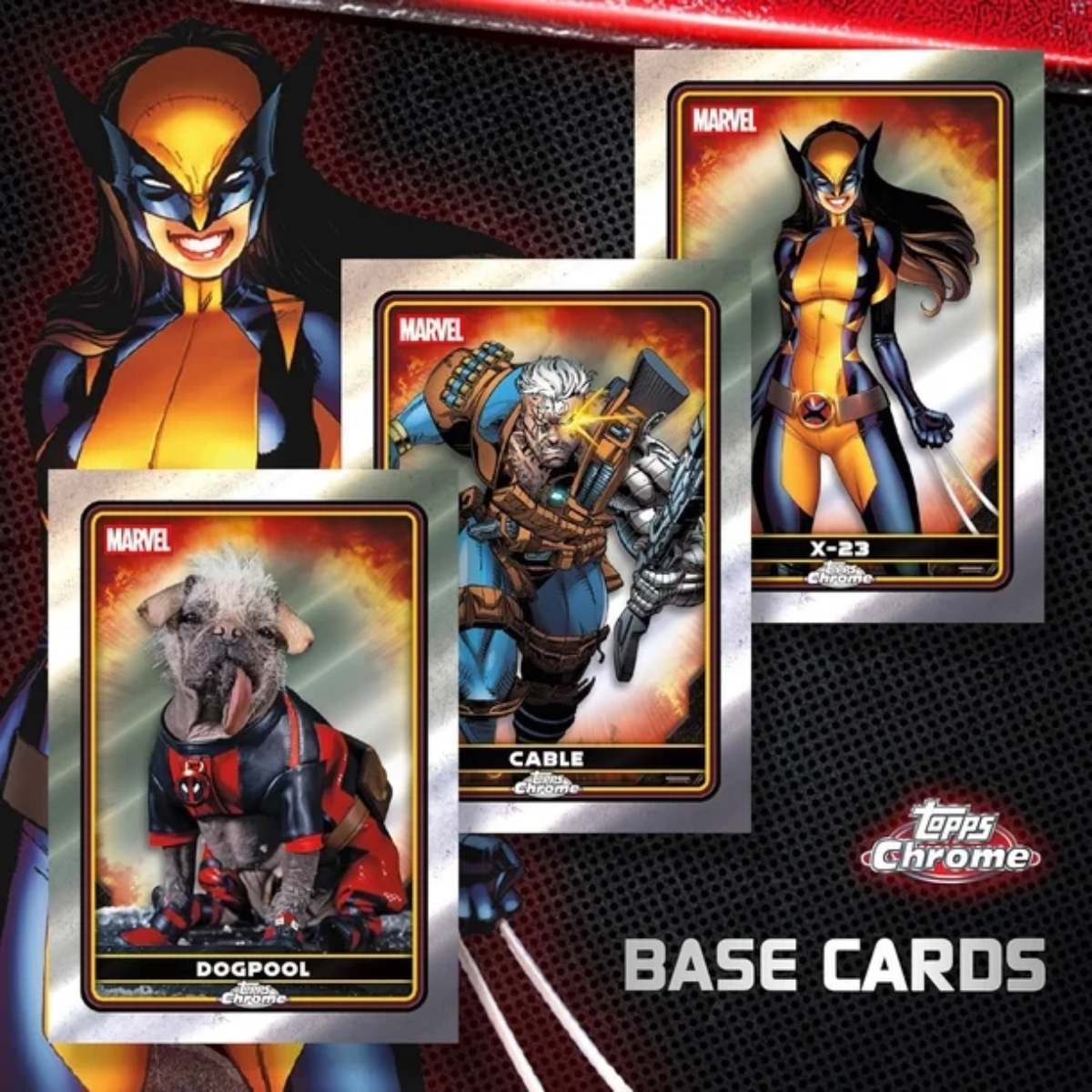 Topps Chrome Marvel Deadpool 2025 Value Box Inglés