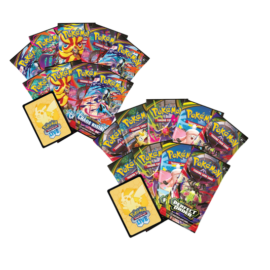 Pokemon Tcg Mega Evolution Elite Trainer Box Chaos Rising + Perfect Order en Inglés