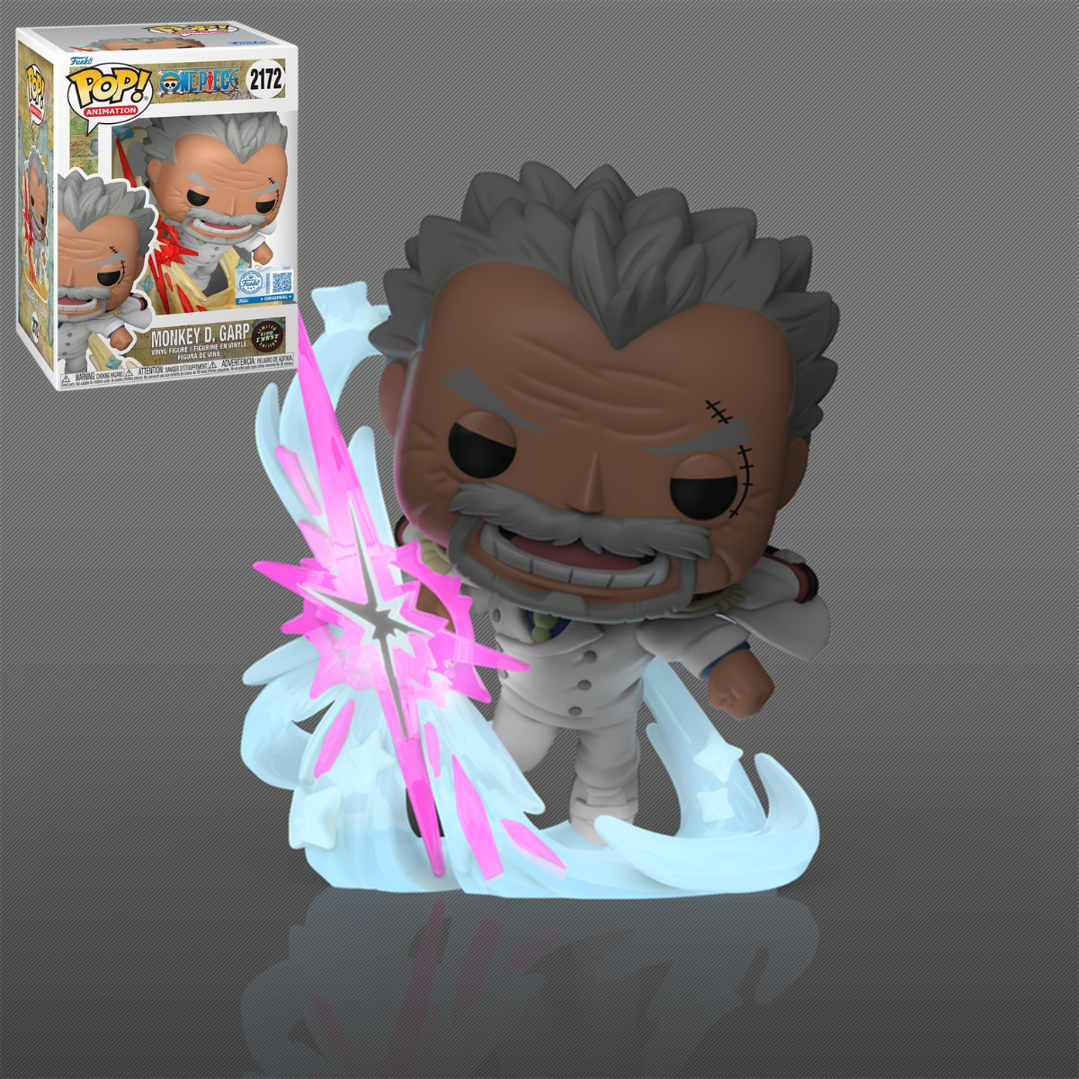 Funko Pop: One Piece - Garp Galaxy Impact Exclusivo Glows Chase #2172