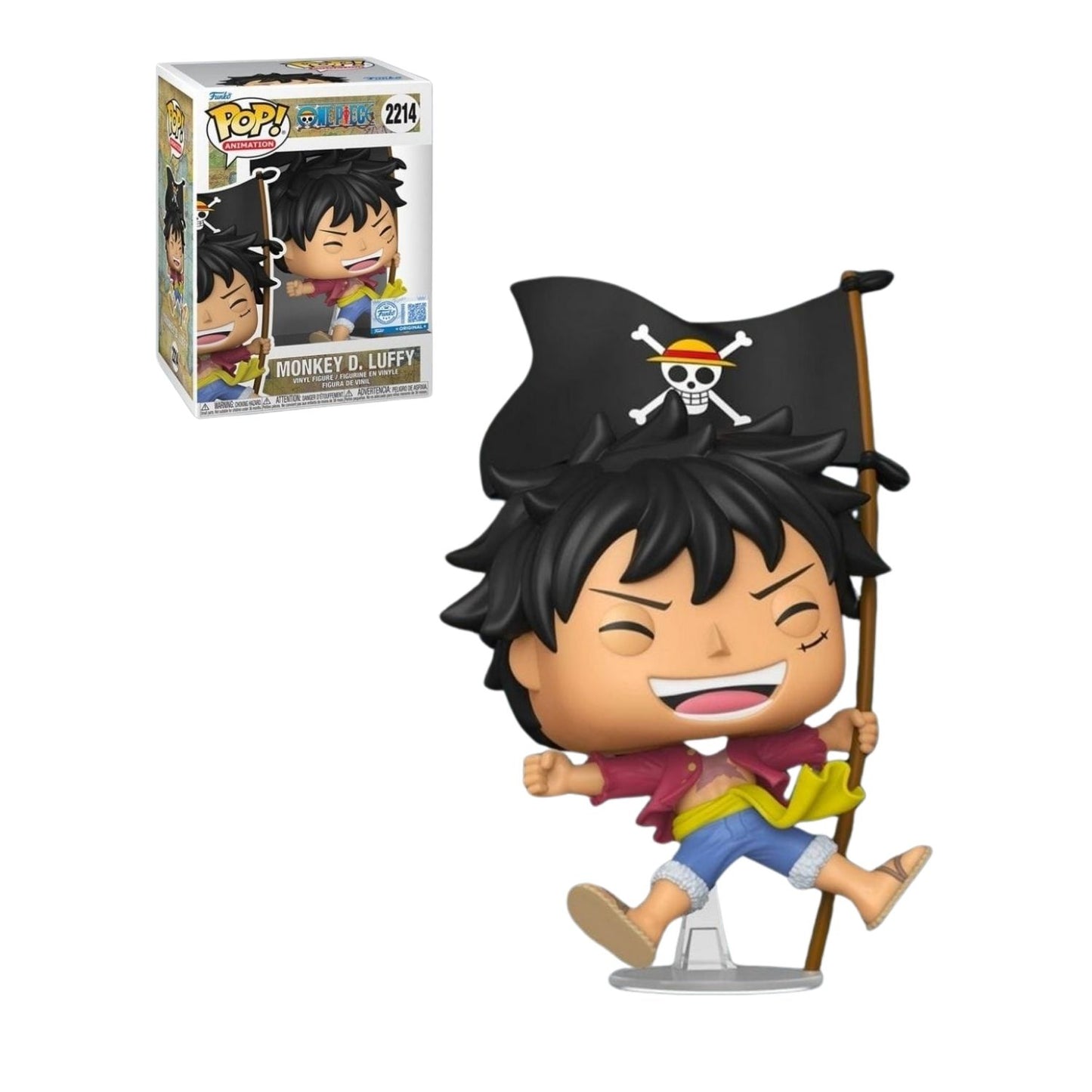 Funko Pop: One Piece - Monkey D Luffy Con Bandera Exclusivo #2214