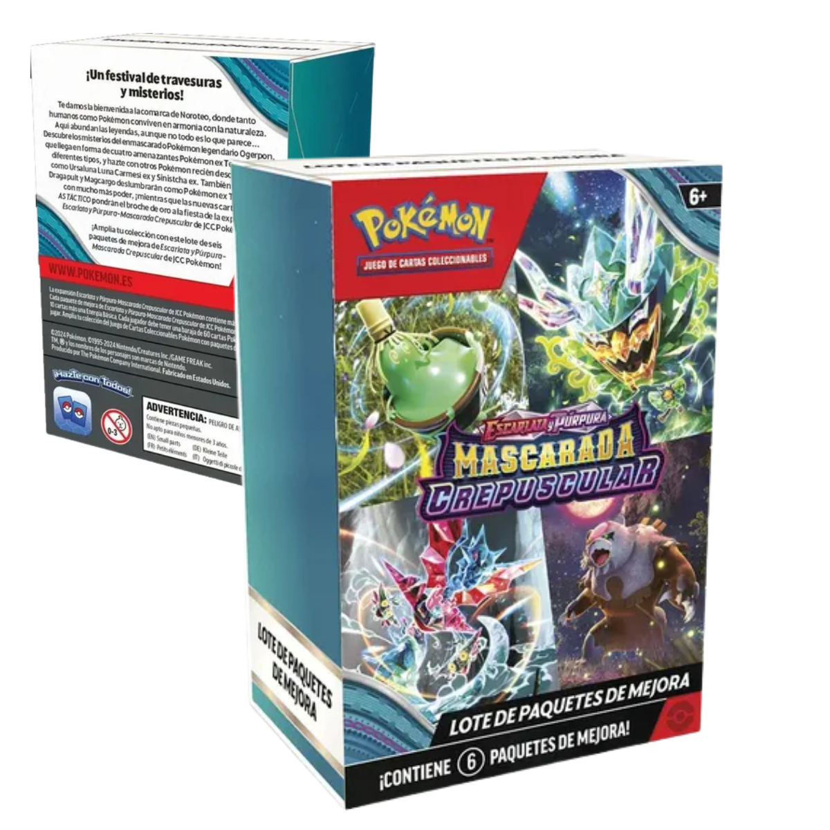 Pokemon Tcg Escarlata & Púrpura Mascarada Crepuscular Booster Bundle en Español