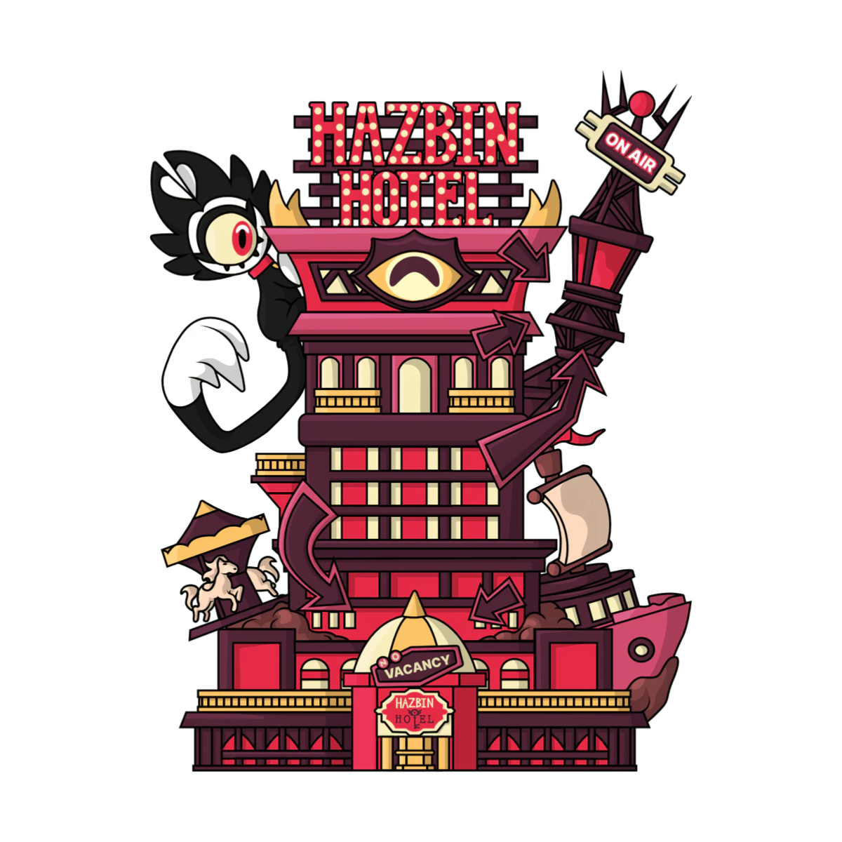 Youtooz Hazbin Hotel - Old Hazbin Hotel 8 Pulg