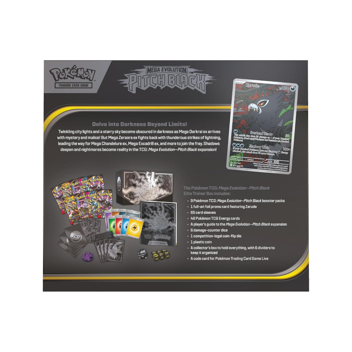 Pokemon Tcg Mega Evolution Pitch Black Elite Trainer Box CASE en Ingles