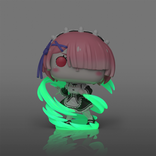 Funko Pop Plus: Re Zero - Ram Glows In The Dark Exclusivo #2116