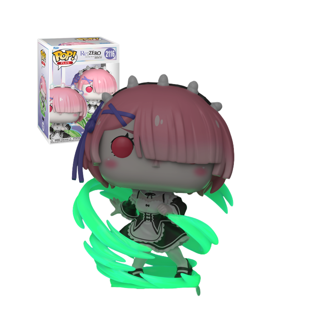Funko Pop Plus: Re Zero - Ram Glows In The Dark Exclusivo #2116