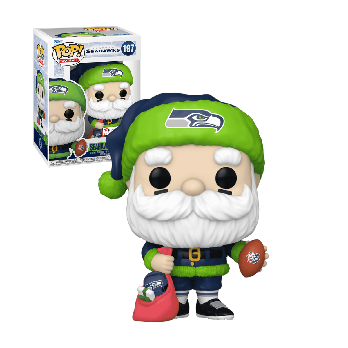 Funko Pop: Nfl Holiday: Seattle Seahawks - Santa Claus #197