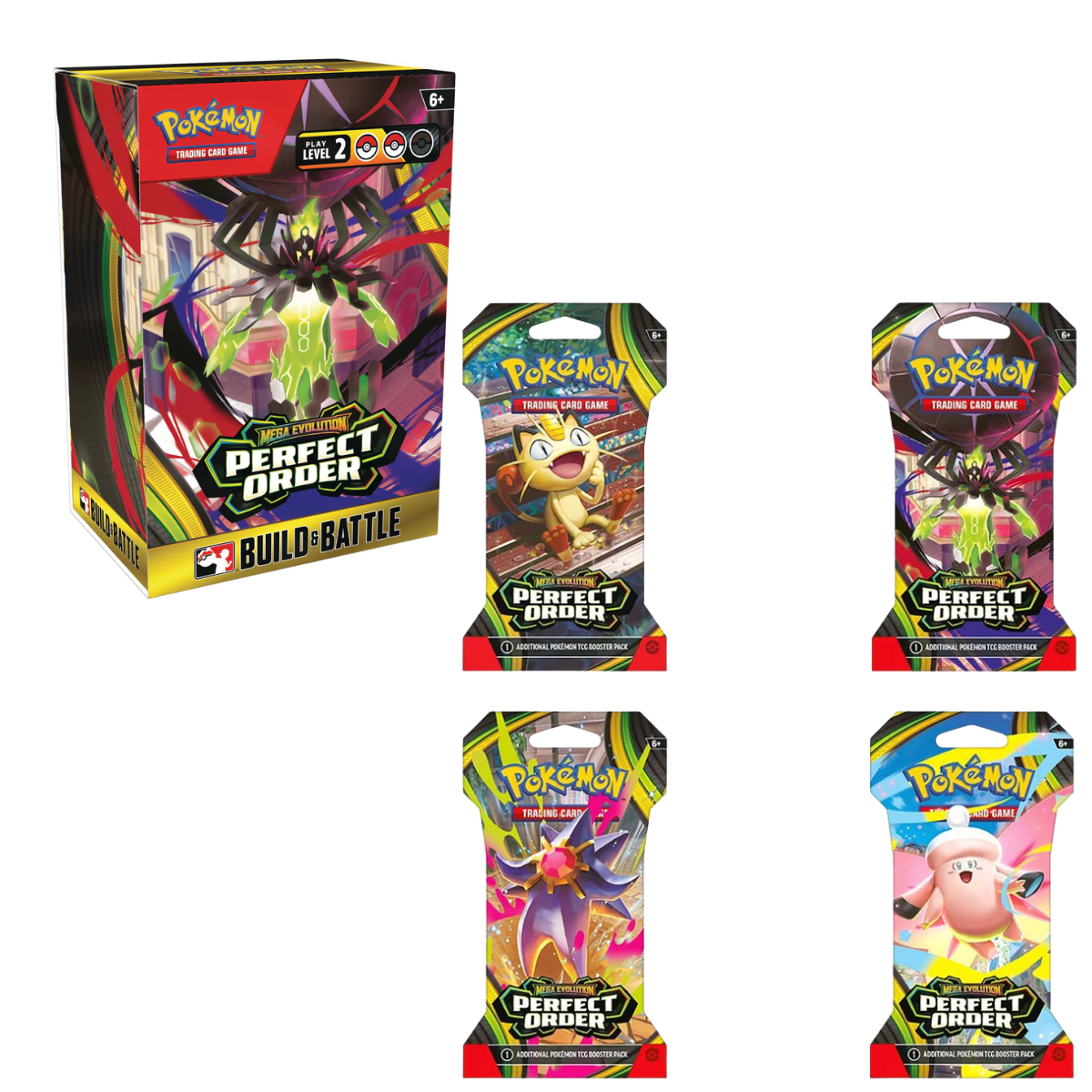 Pokemon Tcg Mega Evolution Perfect Order Build & Battle en Inglés