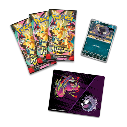 Pokémon Tcg Ascended Heroes Tech Sticker Collection Gastly Inglés