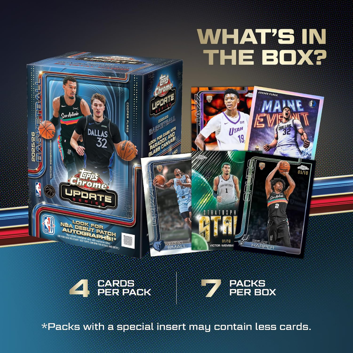 Topps Chrome NBA Updates Series 2025 - 2026 Value Box Ingles