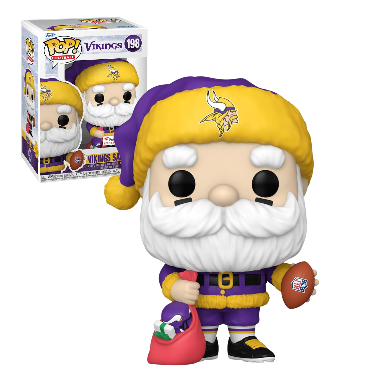 Funko Pop: Nfl Holiday: Vikings - Santa Claus #198