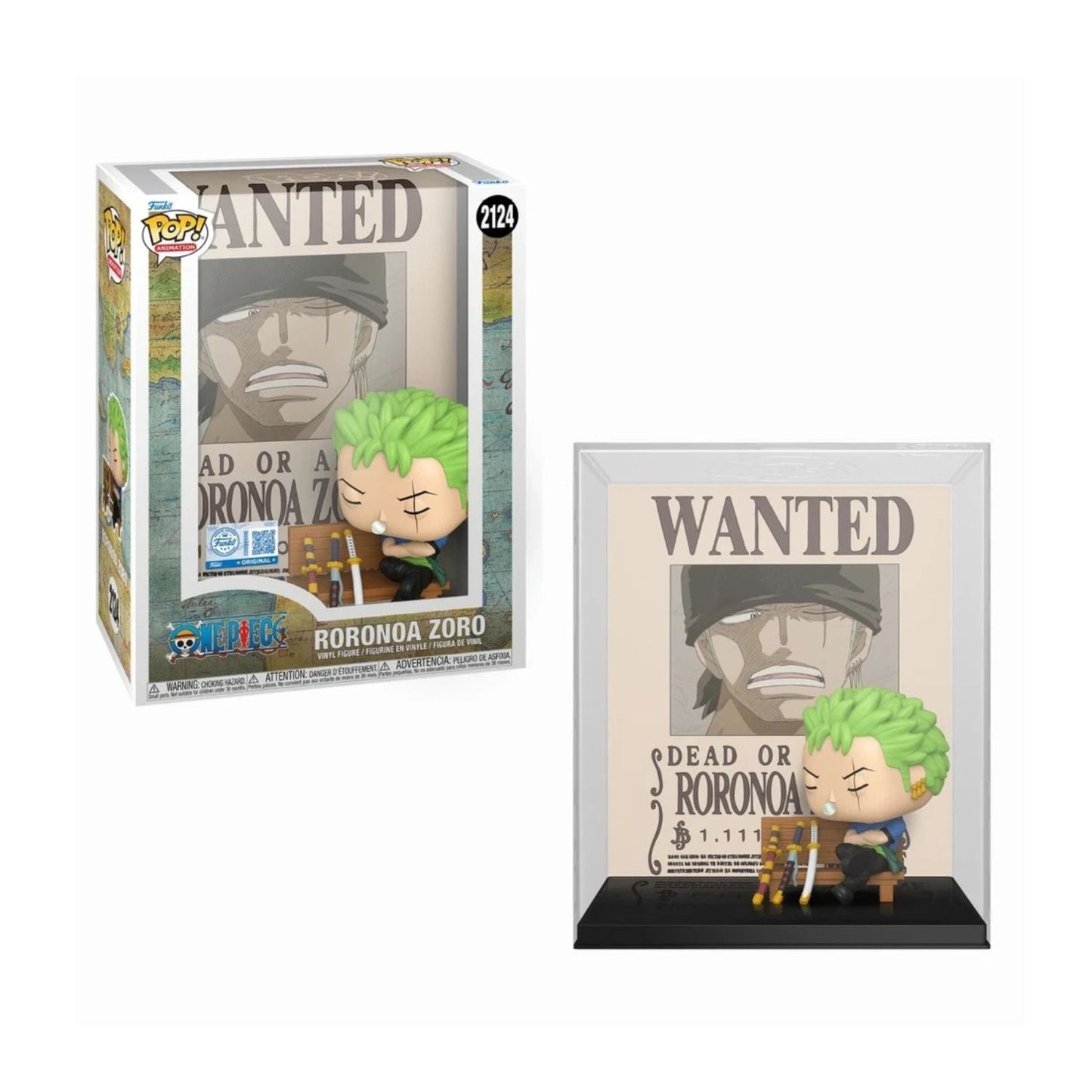 Funko Pop One Piece - Roronoa Zoro Wanted Poster Exclusivo #2124