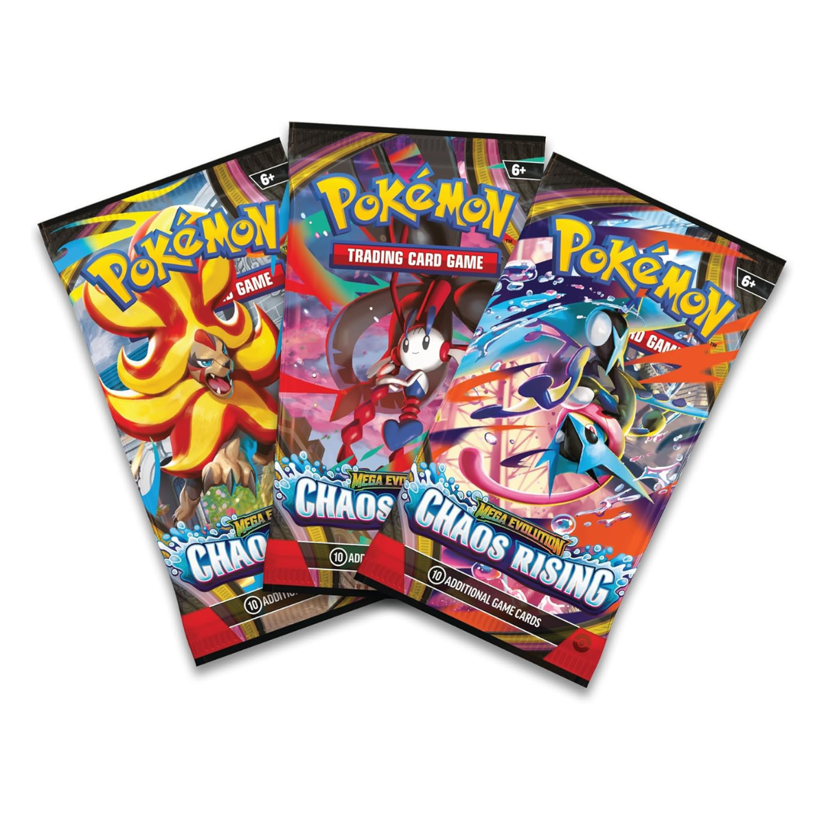 Pokemon Tcg Mega Evolution Chaos Rising Display Collection 3 Pack Booster Blister En Ingles