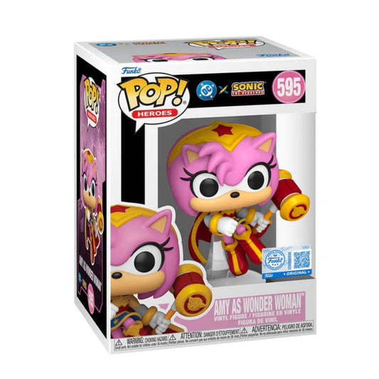 Funko Pop Sonic Liga de la Justicia - Amy As Wonder Woman Exclusivo #595