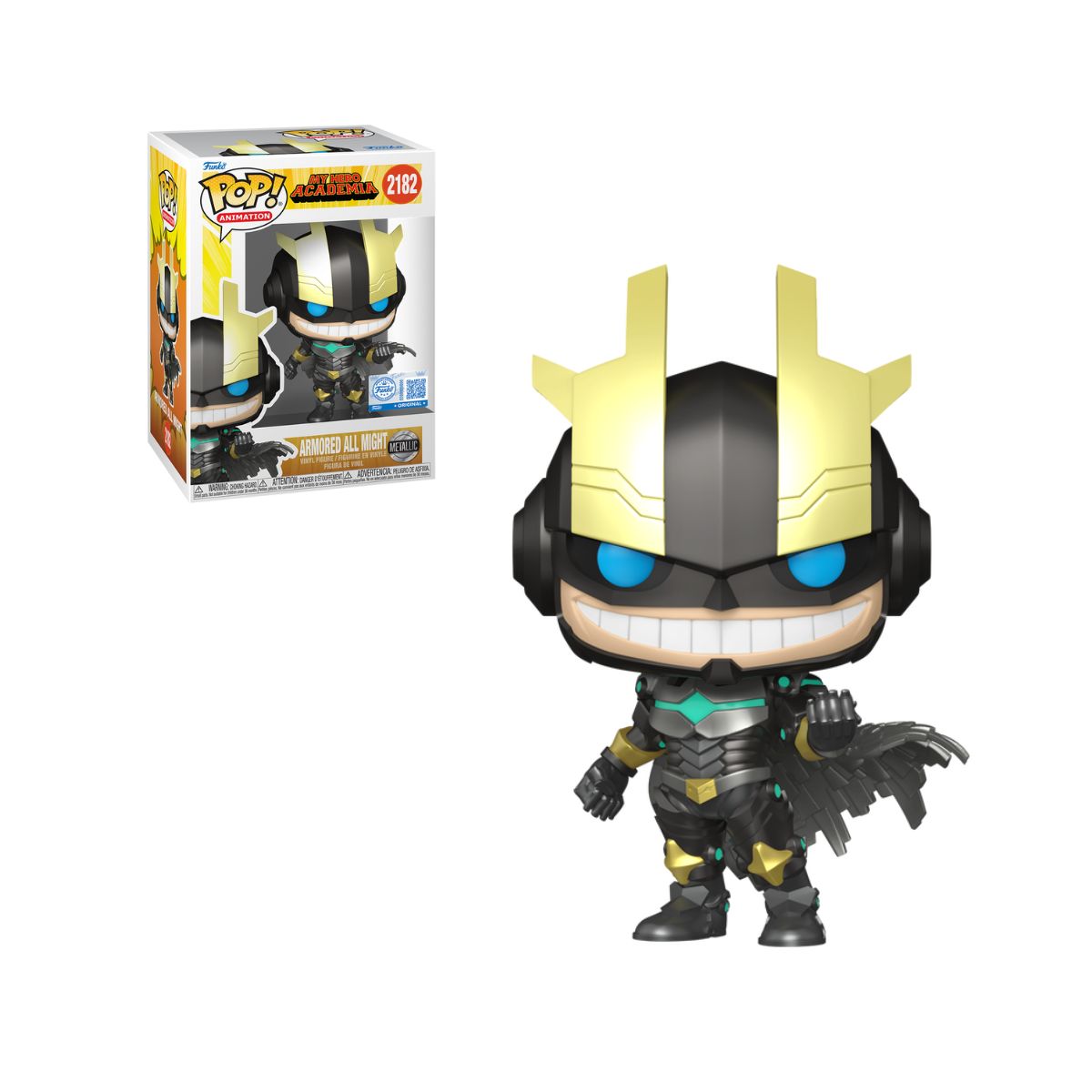 Funko Pop: My Hero Academia -  Armored All Might Metallic Exclusivo #2182