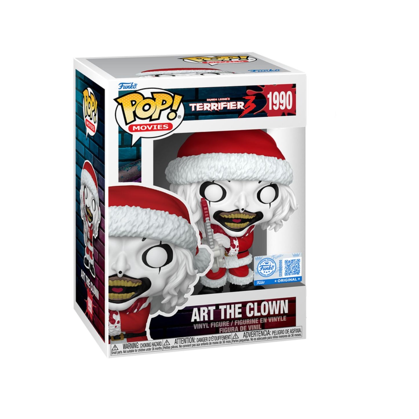 Funko Pop: Terrifier - Art the Clown with Chainsaw (Bloody) Exclusivo #1990