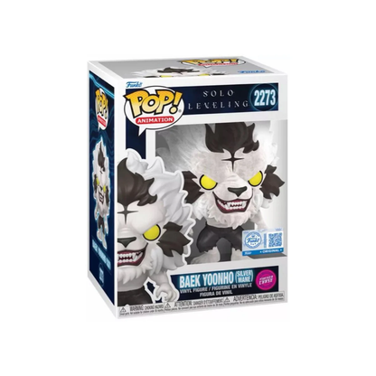 Funko Pop Solo Leveling - Baek Yoonho Silver Mane Exclusivo Flocked Chase #2273