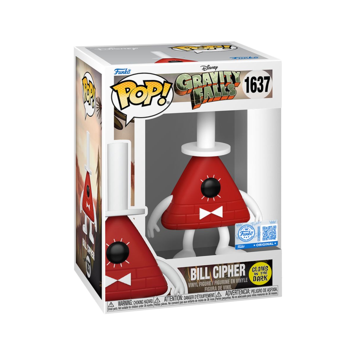 Funko Pop: Gravity Falls - Bill Cipher Glows In The Dark Exclusivo #1637