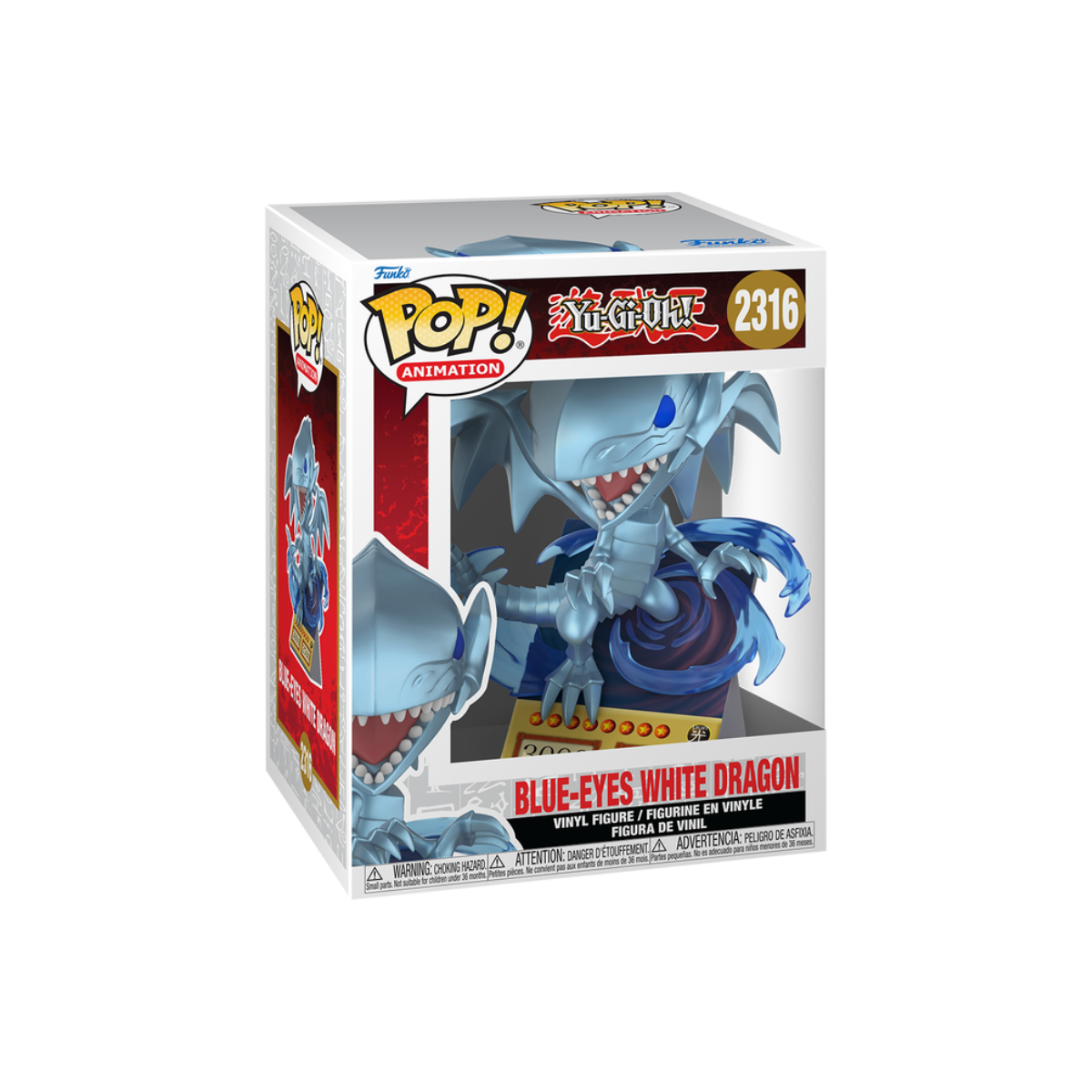 Funko Pop Premium: Yu Gi Oh! - Blue Eyes White Dragon Card #2316