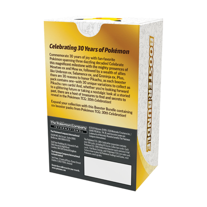 Pokemon Tcg Ascended Heroes 30 Aniversario Booster Bundle en Inglés
