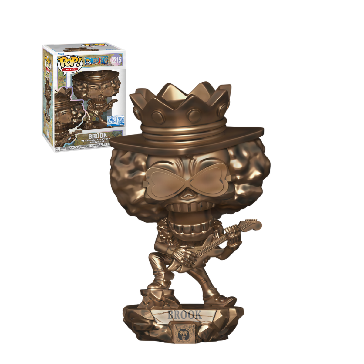 Funko Pop: Plus One Piece - Brook Estatua De Bronce Exclusiva #2215