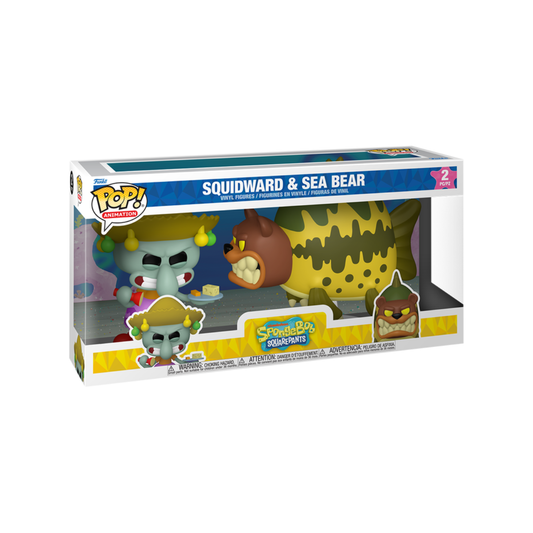 Funko Pop: SpongeBob SquarePants - Calamardo & Oso Marino 2 Pack