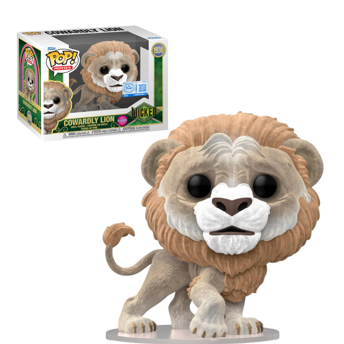 Funko Pop: Wicked Part 2 - Cowardly Lion Flocked #1930