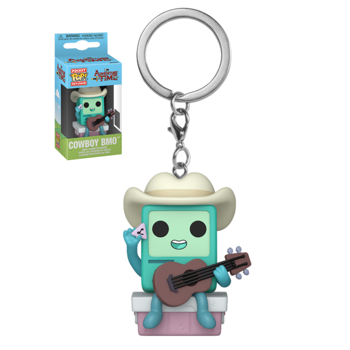 Funko Pop: Keychain Adventure Time - BMO Cowboy Exclusivo