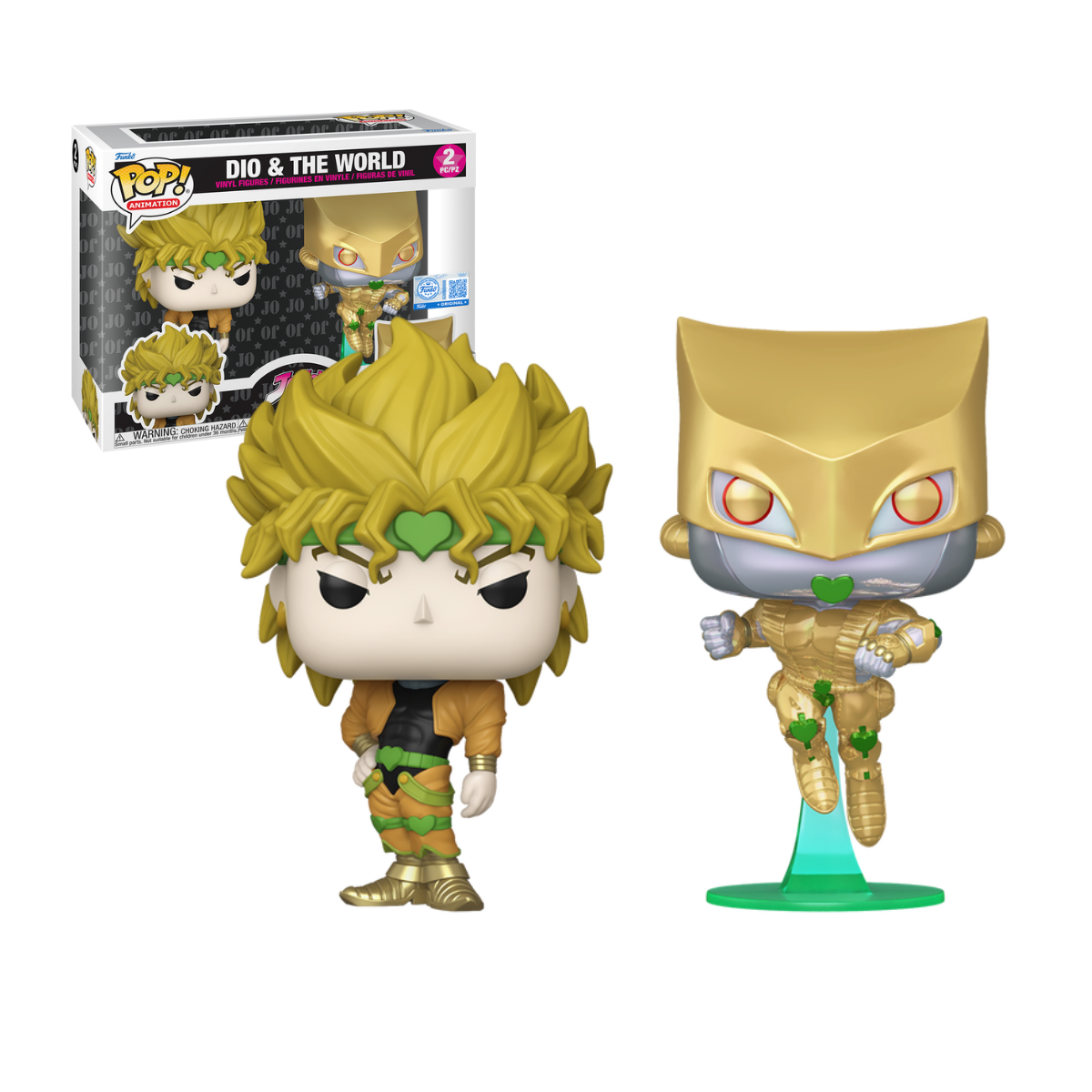 Funko Pop: Jojo's Bizarre Adventure - Dio & The World Exclusivo 2 Pack