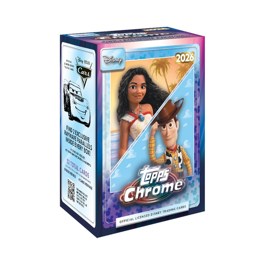 Topps Chrome Disney 2026 Value Box Inglés