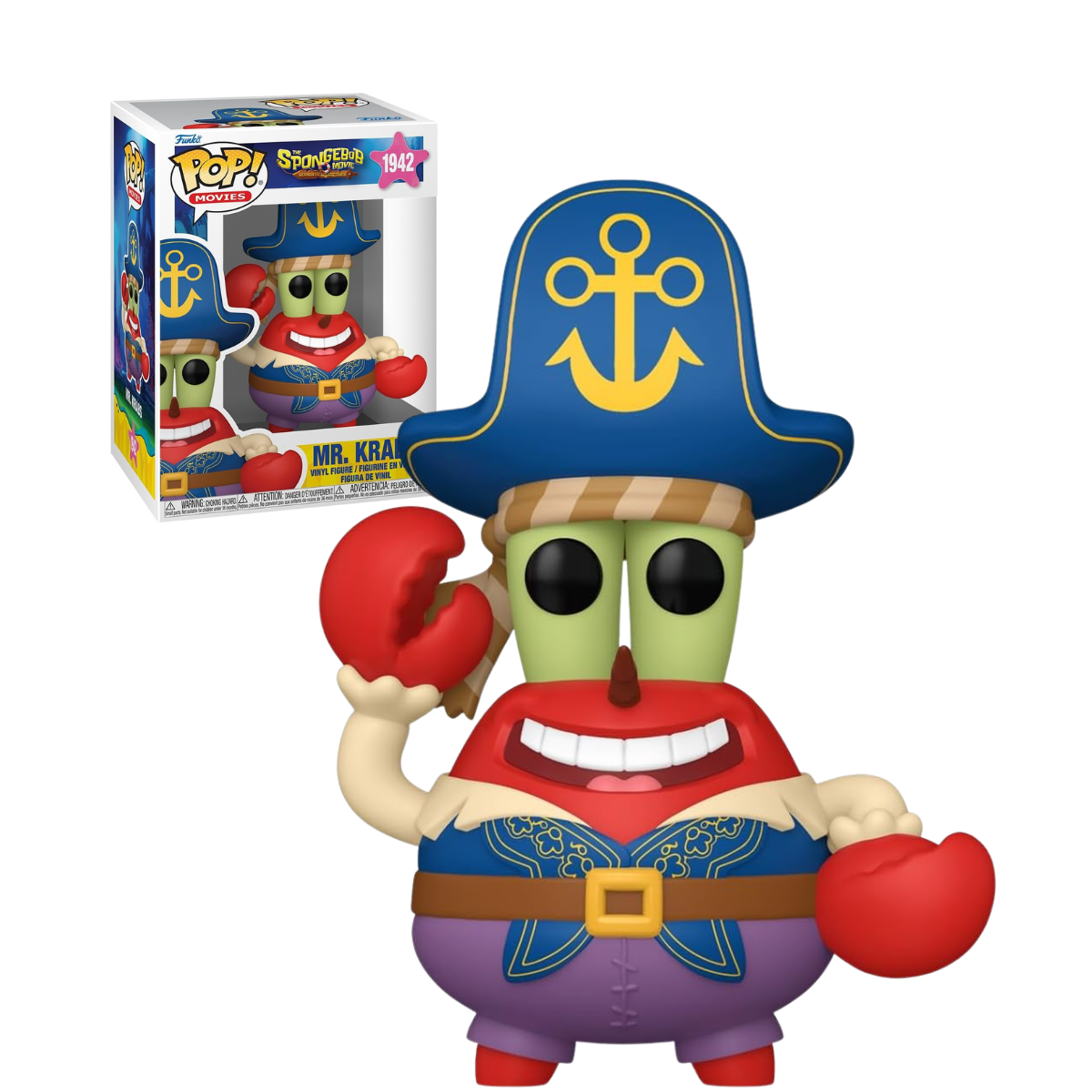 Funko Pop: The Sponge Bob Movie Search Square Pants - Don Cangrejo Pirata #1942