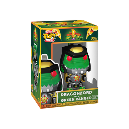 Funko Pop: Bitty Bot! Power Rangers - Dragon Zord W Green Ranger