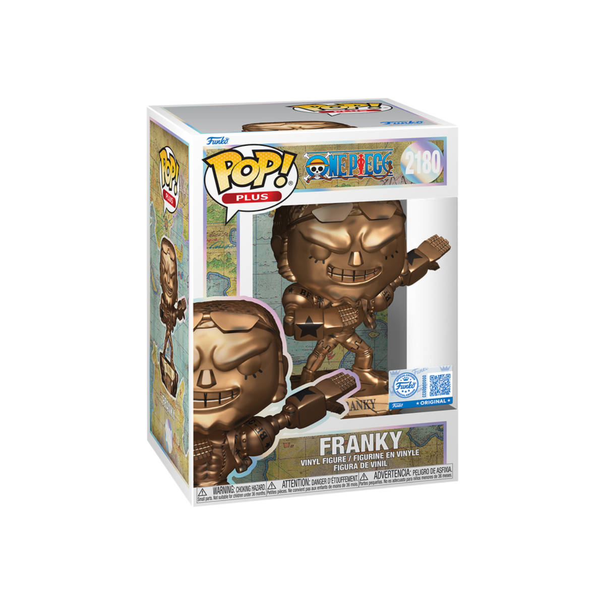 Funko Pop: Plus One Piece - Franky Estatua De Bronce Exclusiva #2180