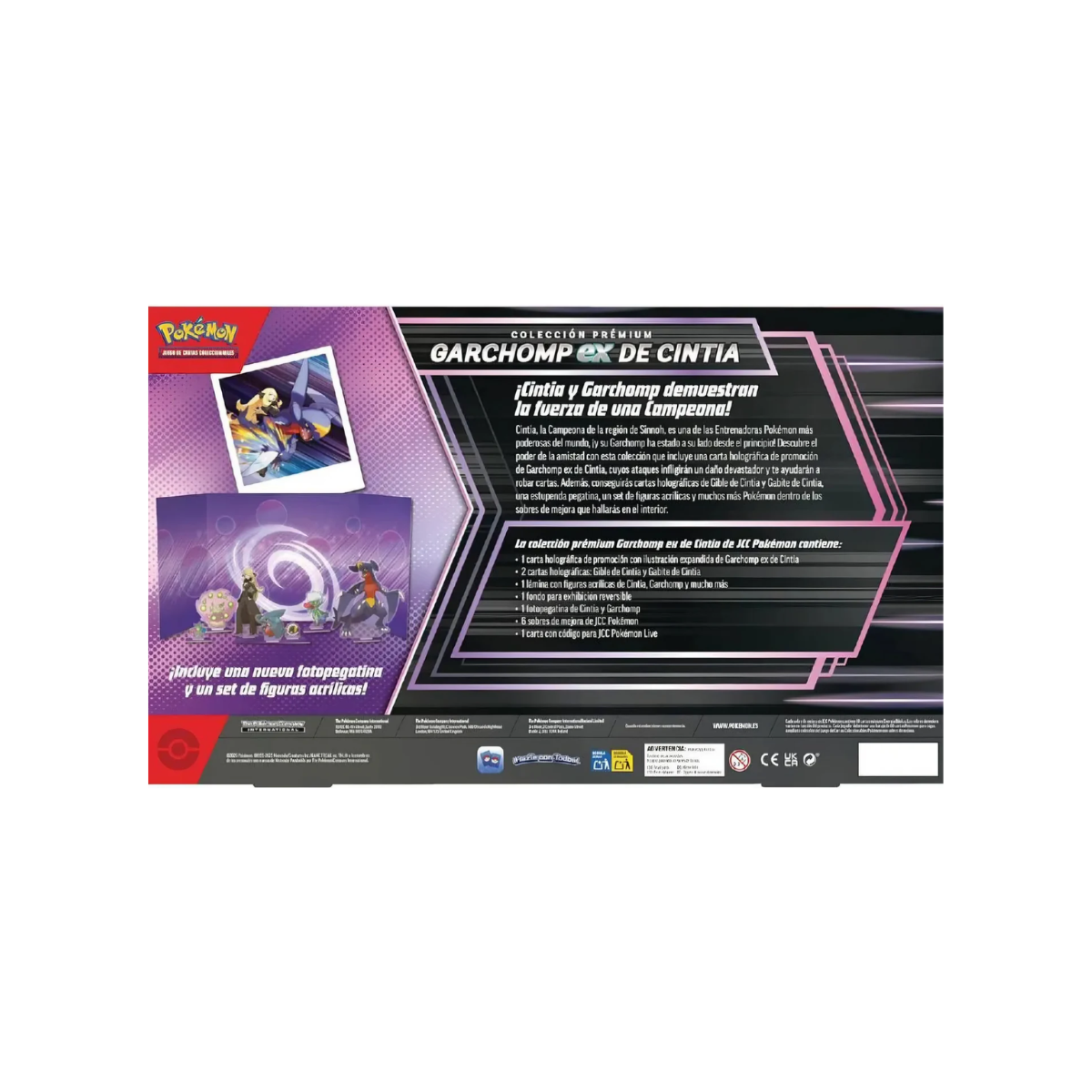 Pokémon Tcg Colección Premium Garchomp Ex De Cintia en Español