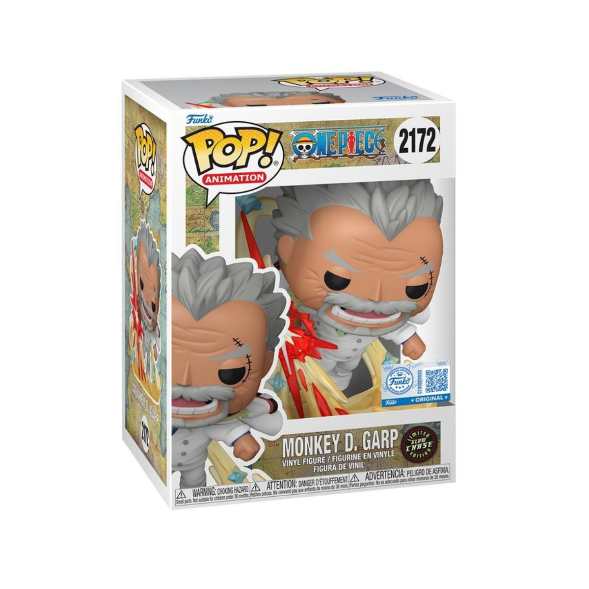 Funko Pop: One Piece - Garp Galaxy Impact Exclusivo Glows Chase #2172