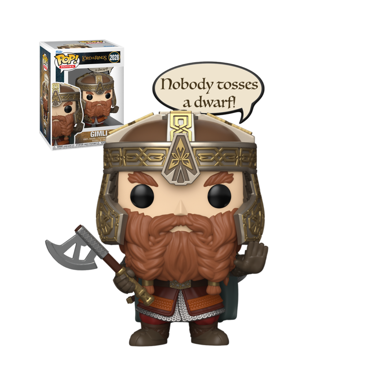 Funko Pop: The Lord of the Rings - Gimli "Nobody Tosses a Dwarf" #2028