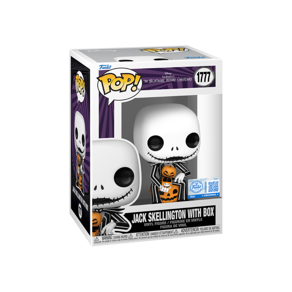 Funko Pop: The Nightmare Before Christmas - Jack With Box Exclusivo #1777