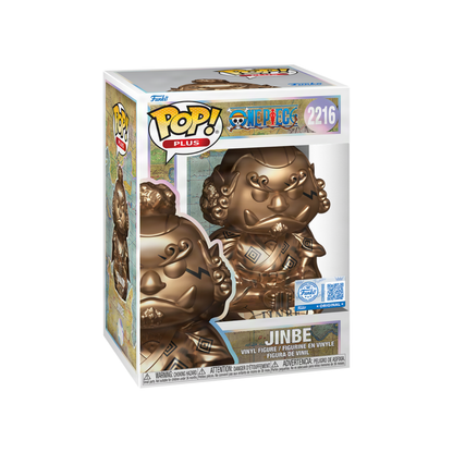 Funko Pop: Plus One Piece - Jinbe Estatua De Bronce Exclusiva #2216