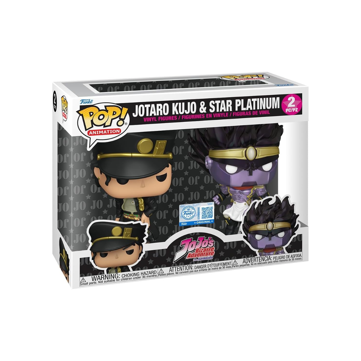 Funko Pop: Jojo's Bizarre Adventure - Jotaro Kujo & Star Platinum 2 Pack