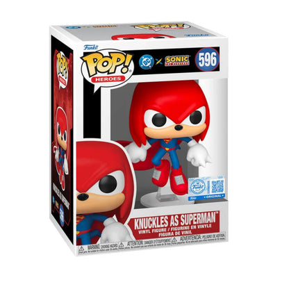 Funko Pop Sonic Liga de la Justicia - Knuckles As Superman Exclusivo #596