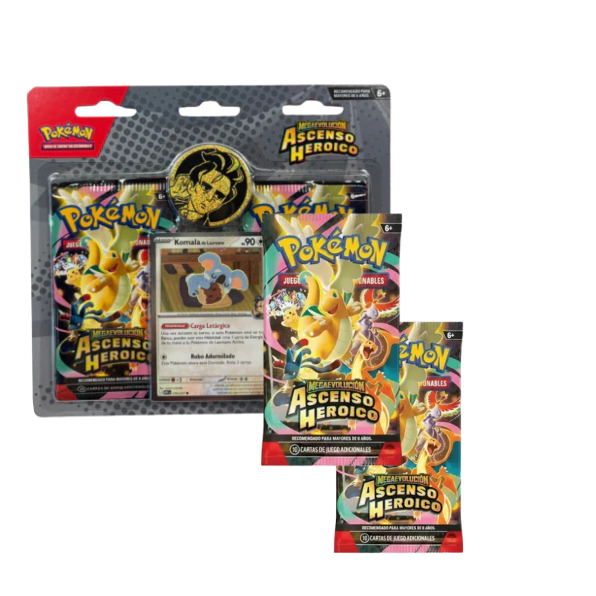 Pokémon Tcg Mega Evolución Ascenso Heroico Larry Colección en Español