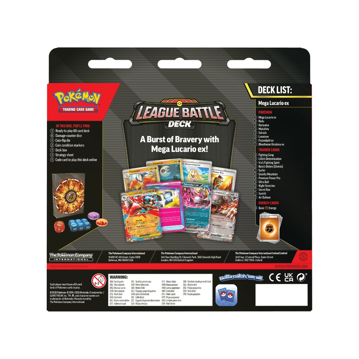 Pokémon Tcg: League Battle Deck Mega Lucario ex Inglés