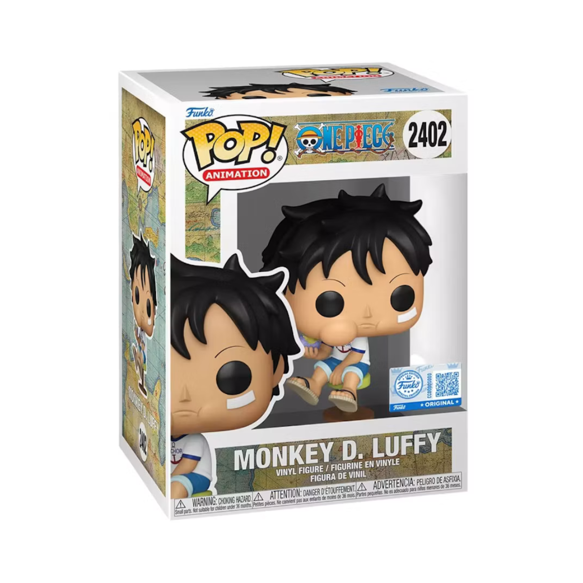 Funko Pop: One Piece - Monkey D Luffy Eating Devil Fruit Exclusivo #2402