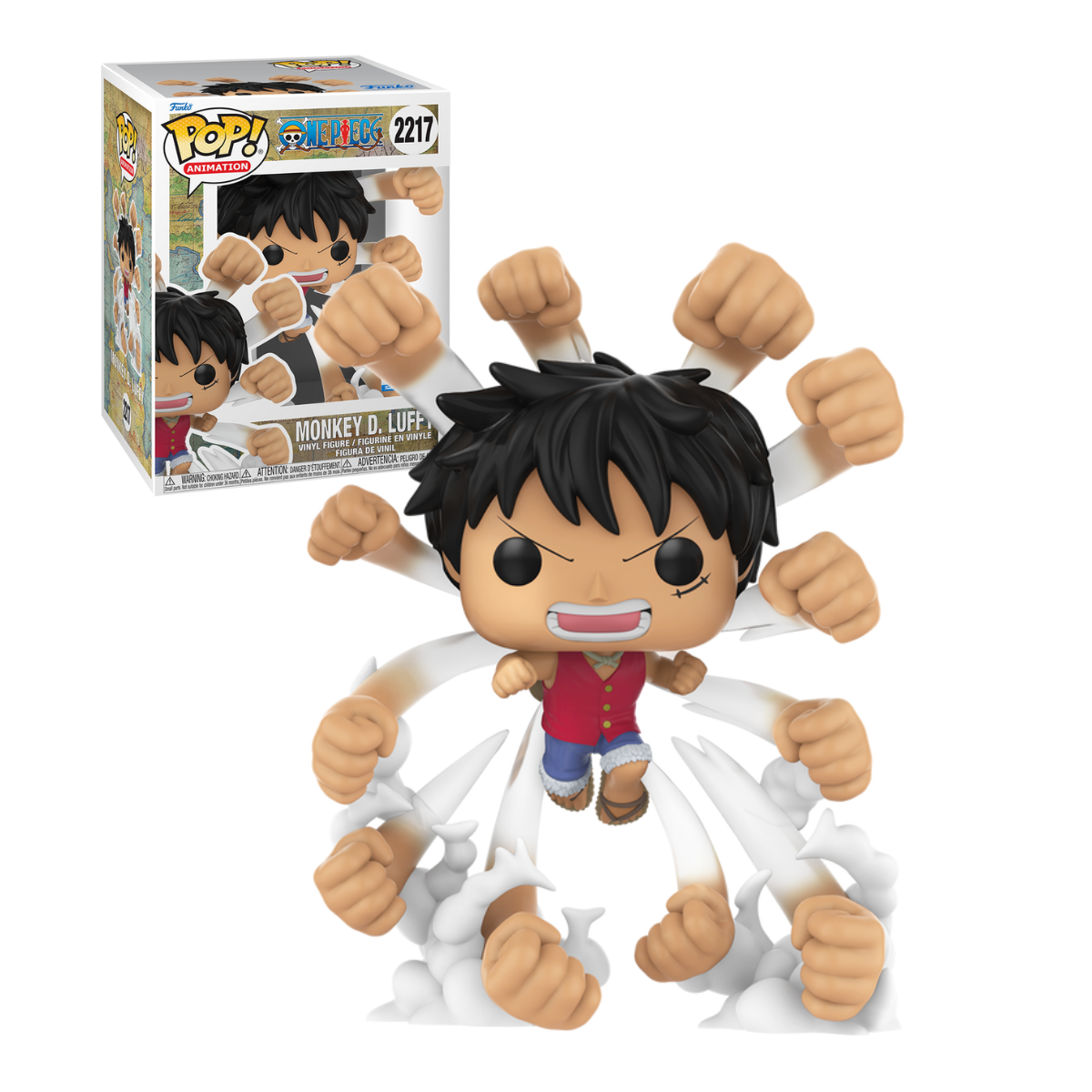 Funko Pop: One Piece - Monkey D. Luffy Gomu Gomu Gatling Exclusivo #2217