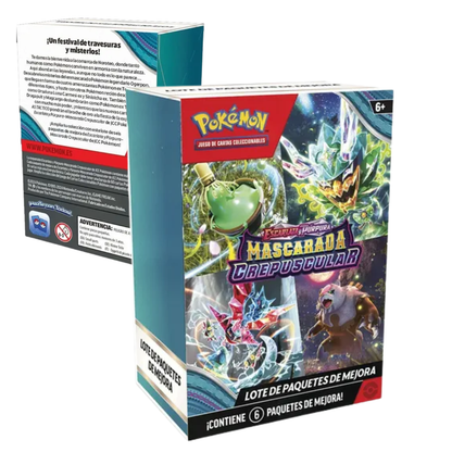 Pokemon Tcg Escarlata & Púrpura Mascarada Crepuscular Booster Bundle en Español