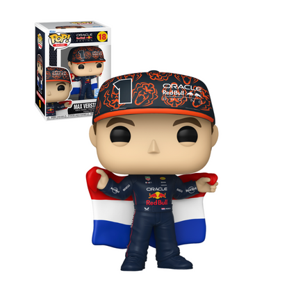 Funko Pop: Racing Red Bull F1 - Max Verstappen With Flag Exclusivo #18